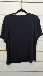 Louis Vuitton Black Glitter-Logo T-Shirt - L