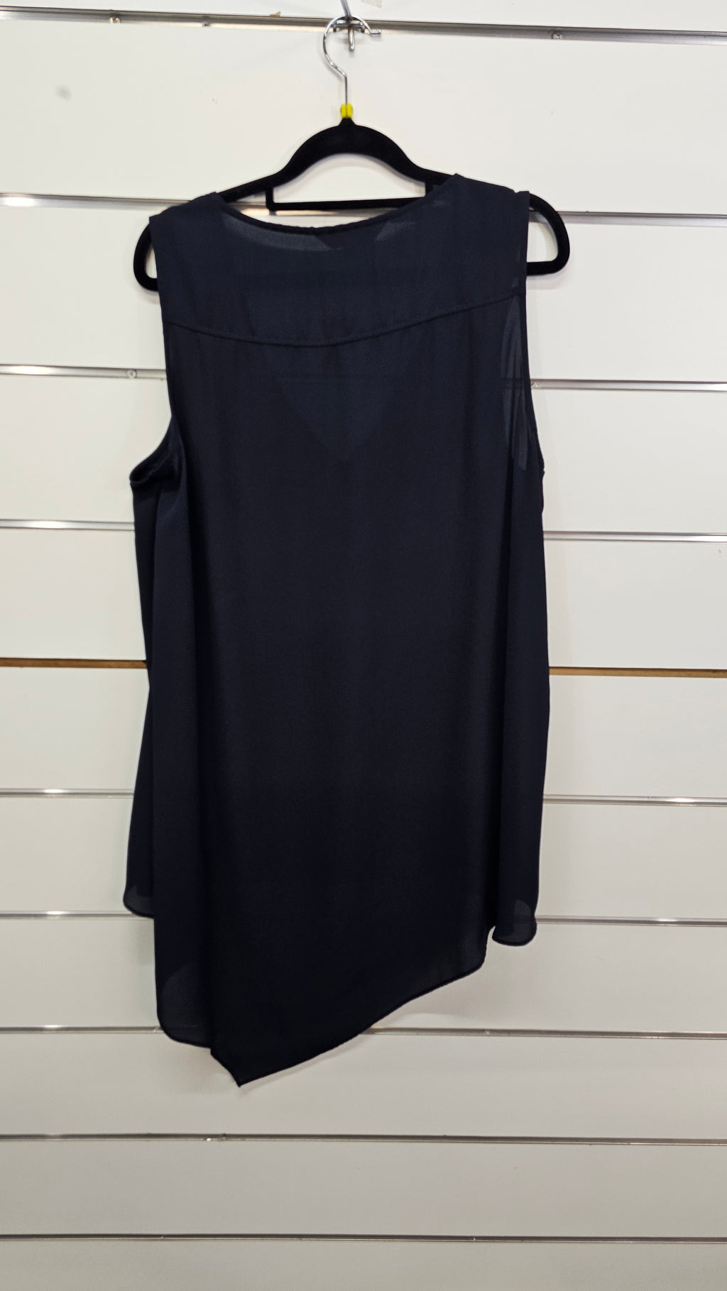 Whistle Navy Layered Chiffon Sleeveless Tunic - 16