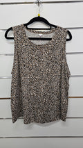 Animal-Print Sleeveless T-Shirt - 16