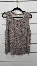 Animal-Print Sleeveless T-Shirt - 16