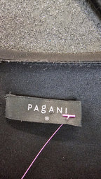 Pagani Black Layered Mini Dress with Silver Studs - 16