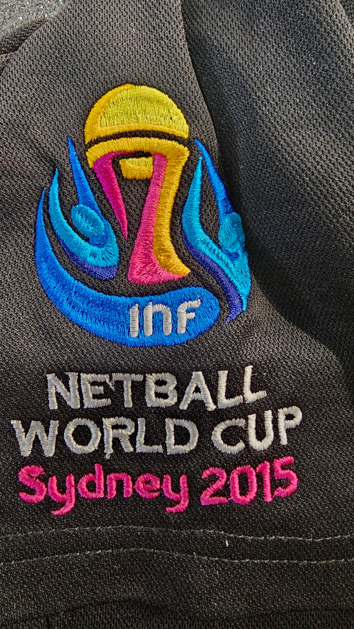 Silver Ferns Black Polo Shirt with Embroidered Logo - XL