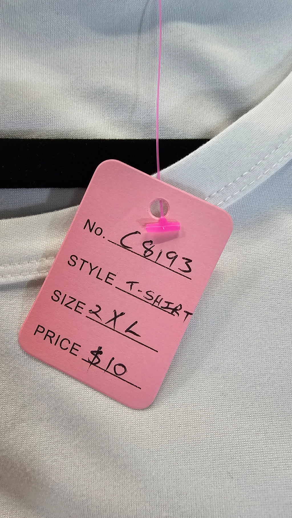White Heart-Print Long-Sleeve T-Shirt - 2XL