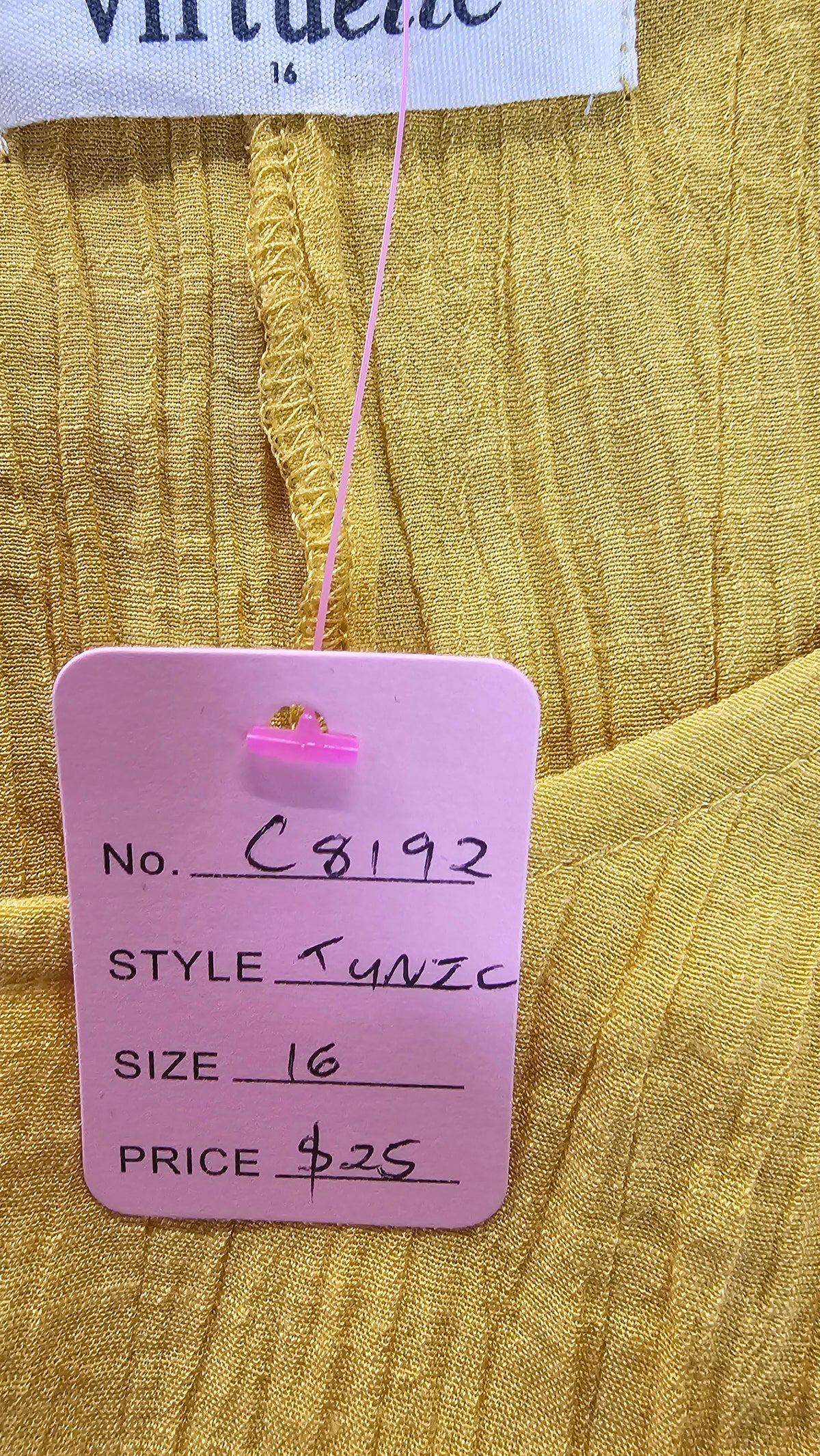 Virtuelle Yellow Layered Ruched Tunic - 16
