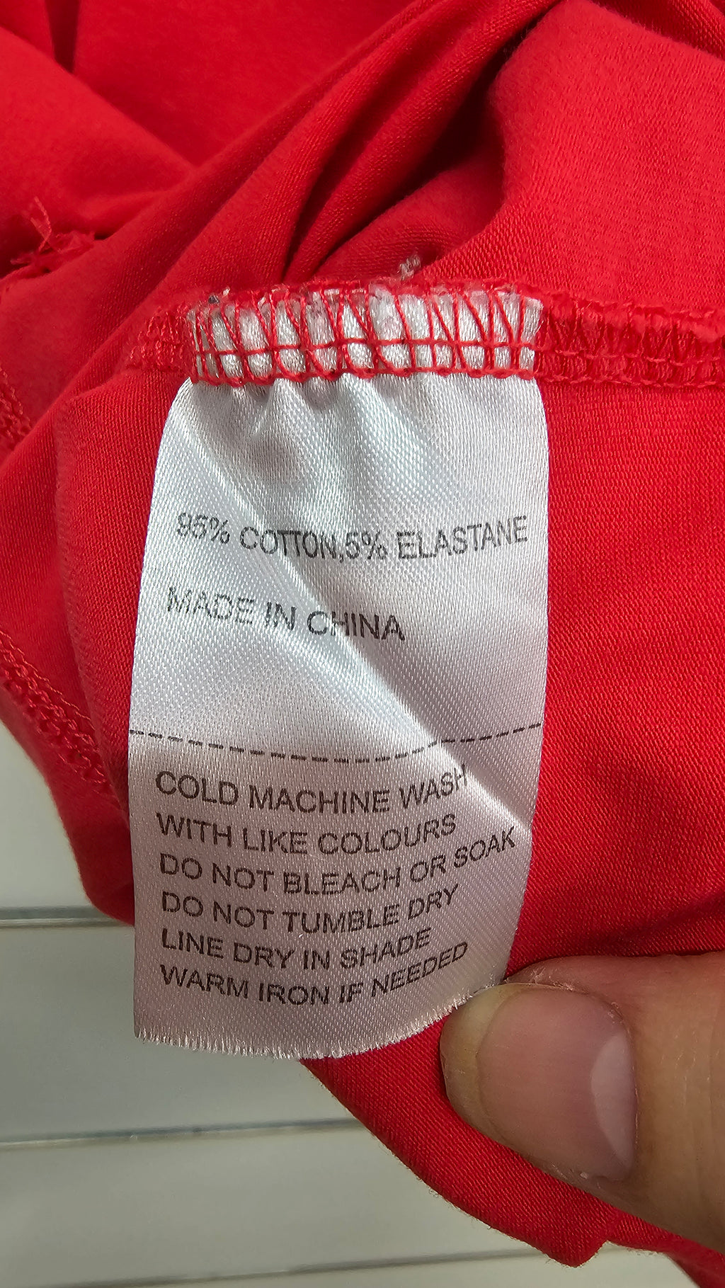 K+K Red Short-Sleeve Top with Silver Buttons and Hardware - L