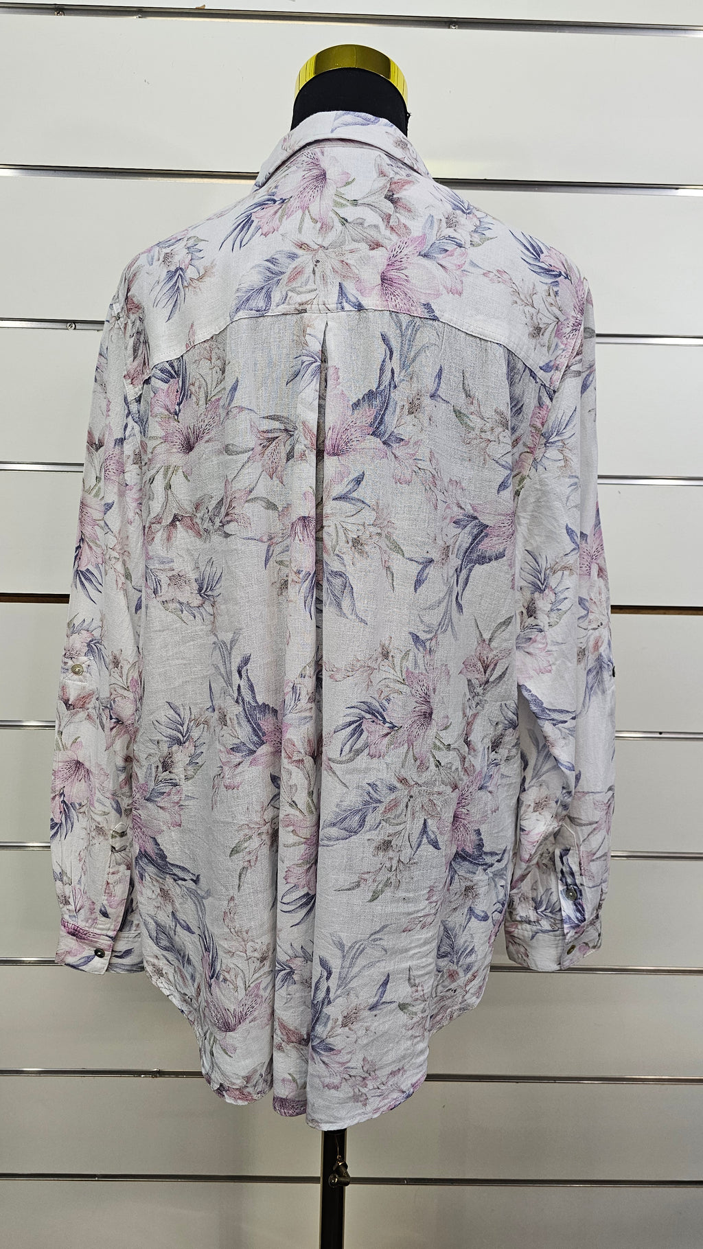 Just Jeans Pink Floral Long-Sleeve Shirt - 16