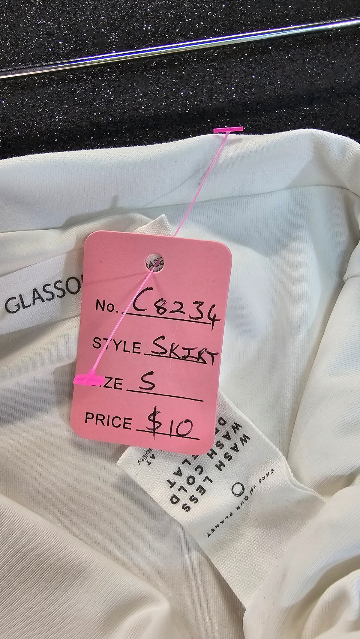 Glassons Cream Lined Pencil Skirt - S