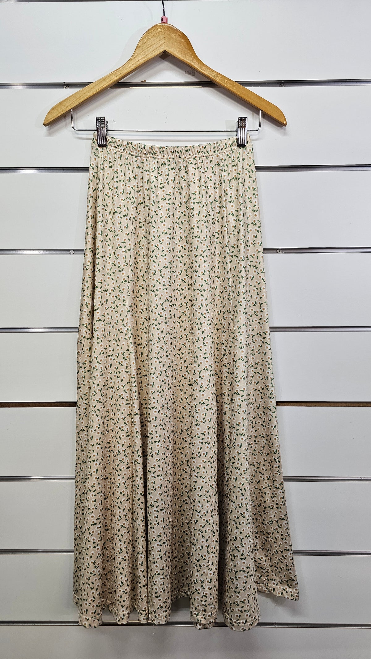 Mirrou Yellow Floral Maxi Flare Skirt - S
