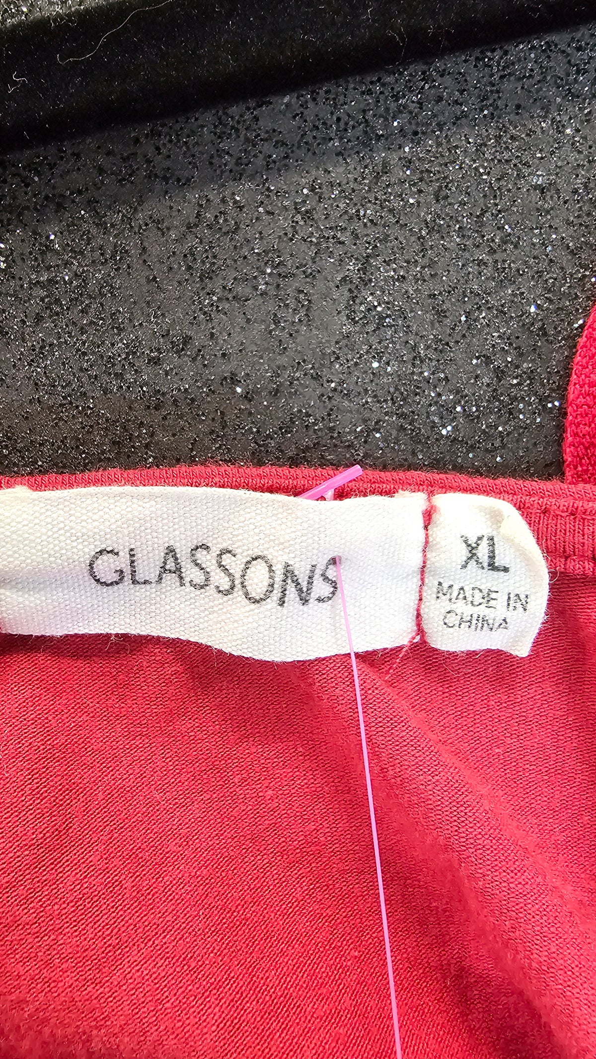 Glassons Red Long-Sleeve Cropped Top - XL