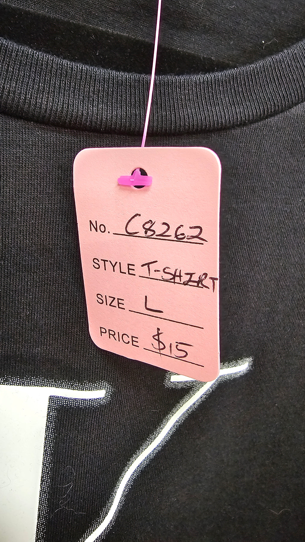 CK Jeans Cropped T-Shirt with Logo Print - L