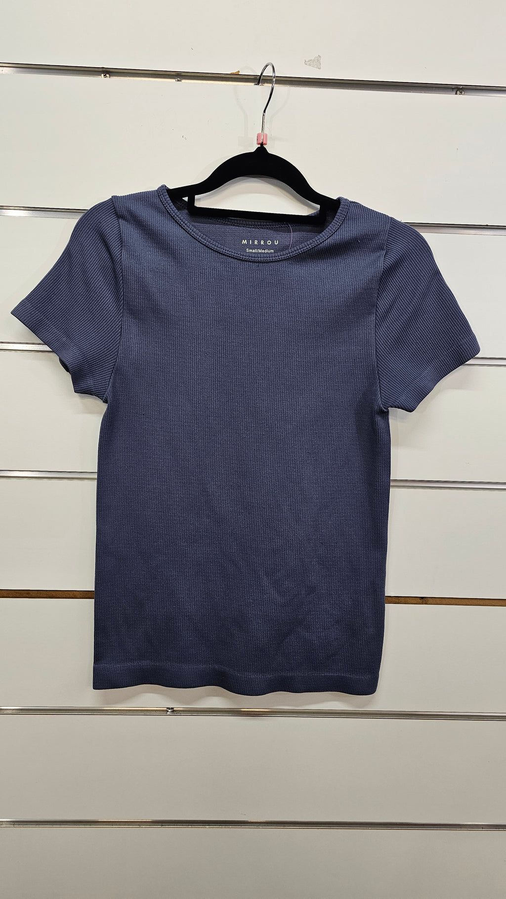 Mirrou Blue/Grey Short-Sleeve T-Shirt - S/M