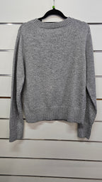 H&H Grey Round-Neck Jersey Top - 12