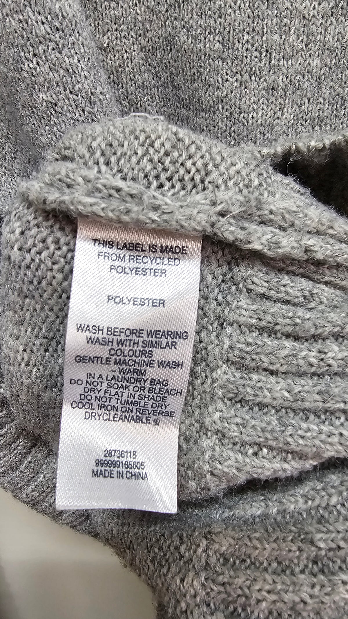 H&H Grey Round-Neck Jersey Top - 12