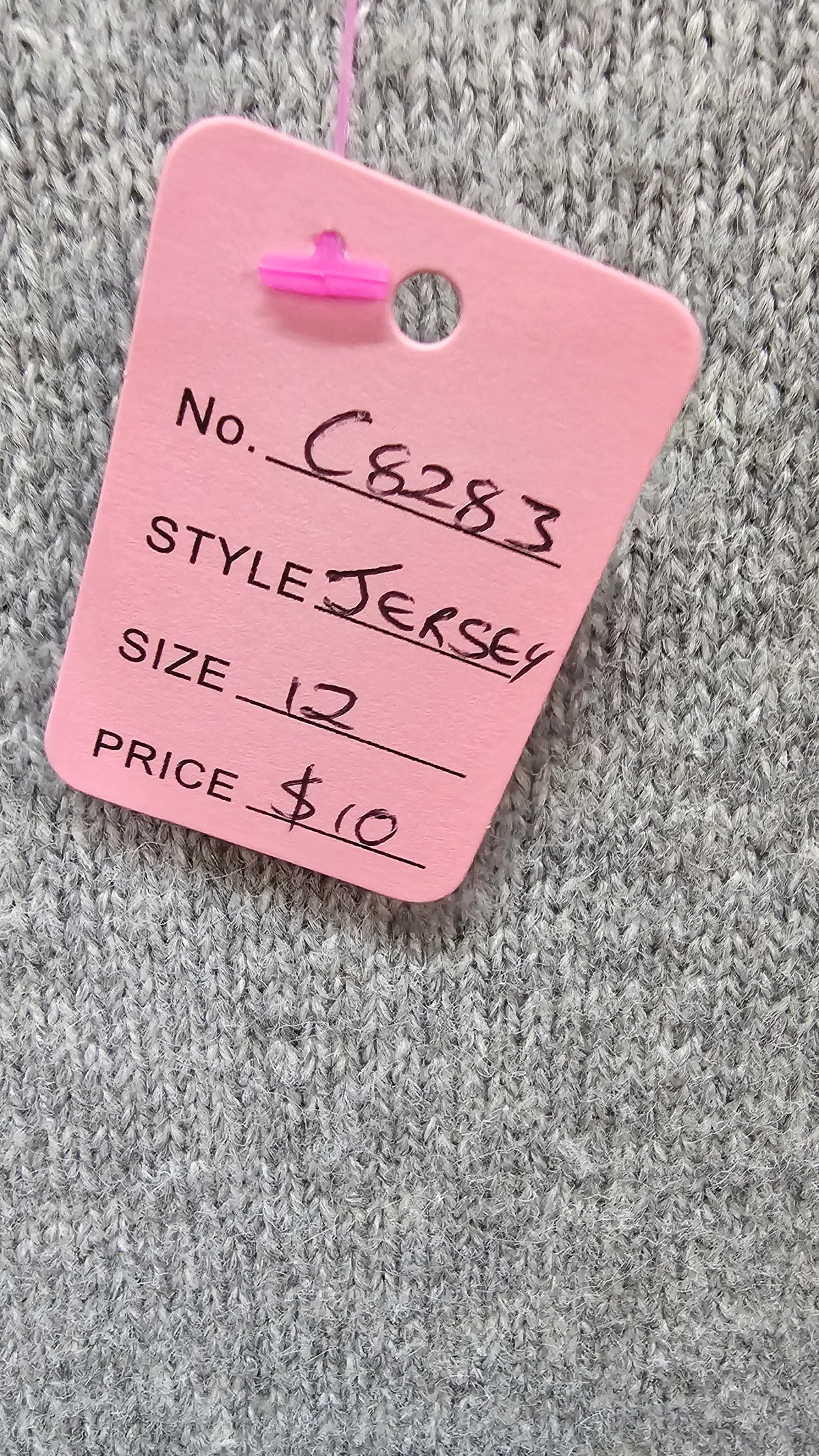 H&H Grey Round-Neck Jersey Top - 12