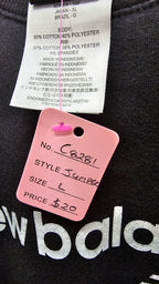 New Balance Black Cotton-Blend Top - L