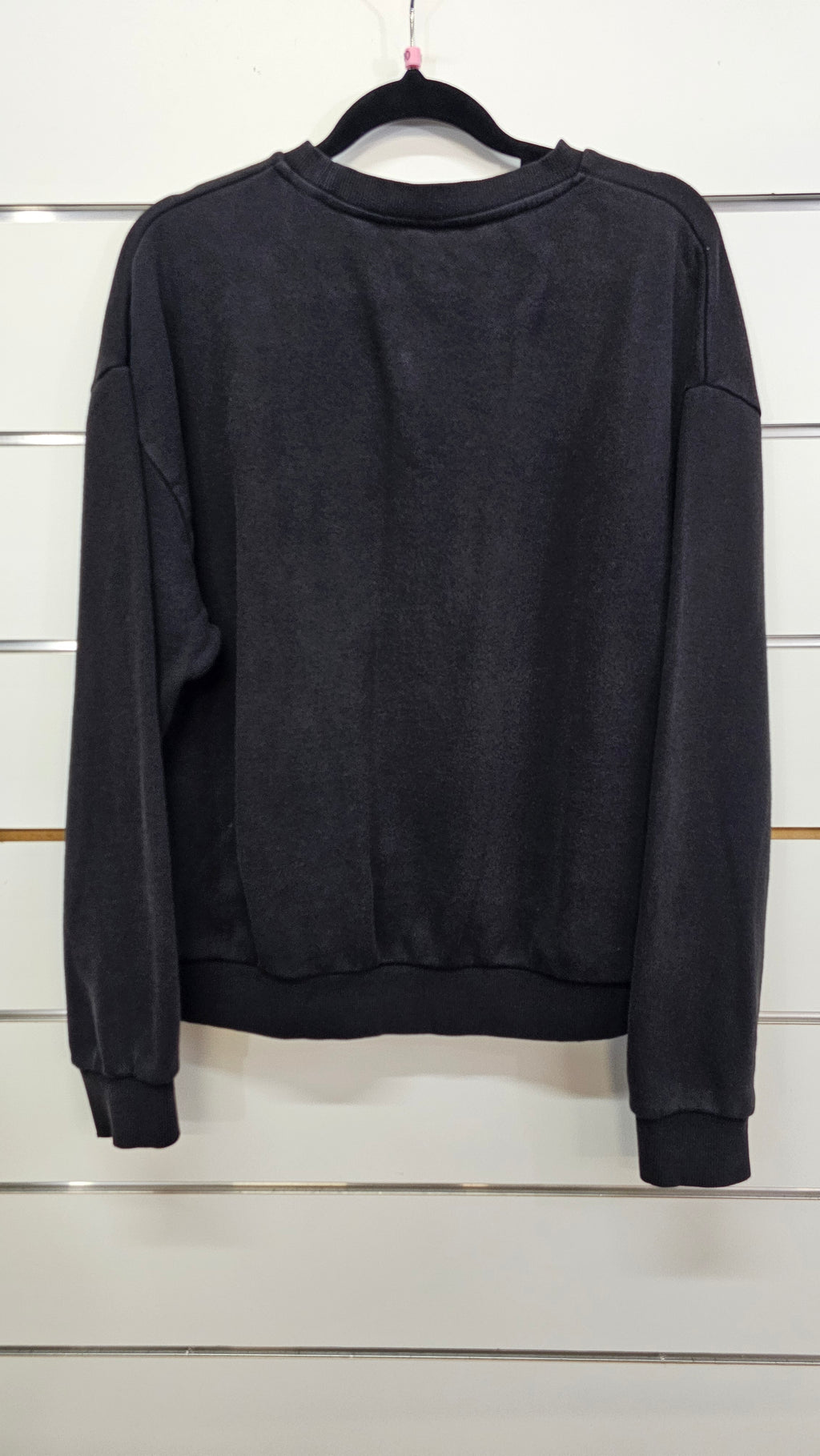 Huffer Black Logo-Print Cotton Jumper - 10
