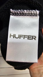 Huffer Black Logo-Print Cotton Jumper - 10