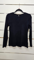 H&H Black Cotton-Blend Top - S