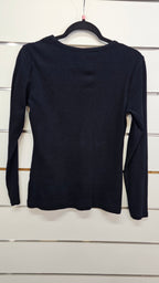 H&H Black Cotton-Blend Top - S