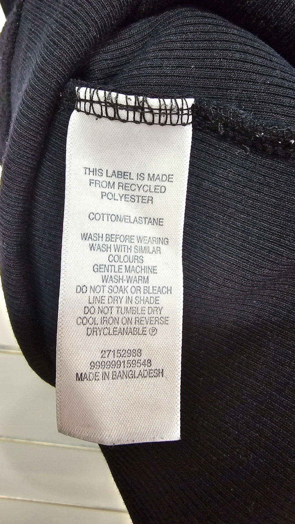H&H Black Cotton-Blend Top - S