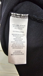 H&H Black Cotton-Blend Top - S