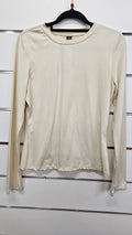 Shein Cream Long-Sleeve T-Shirt - L