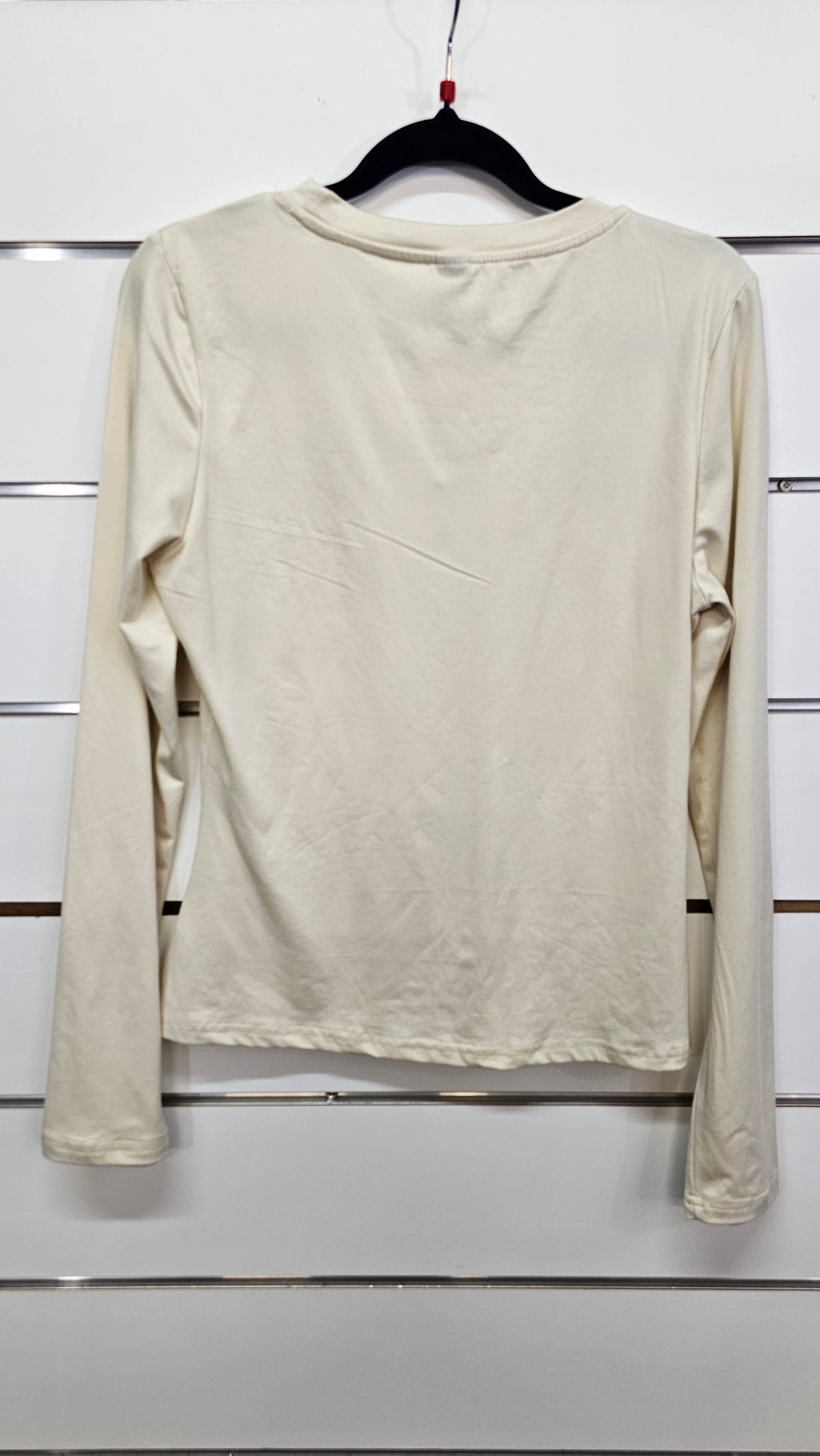 Shein Cream Long-Sleeve T-Shirt - L