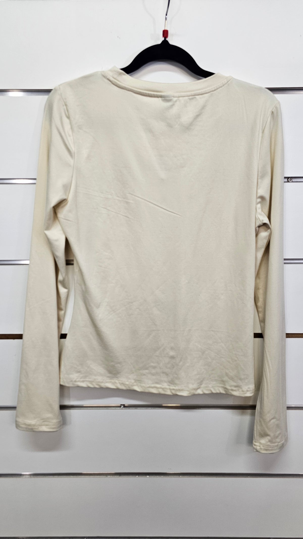 Shein Cream Long-Sleeve T-Shirt - L