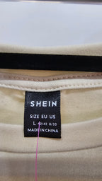 Shein Cream Long-Sleeve T-Shirt - L