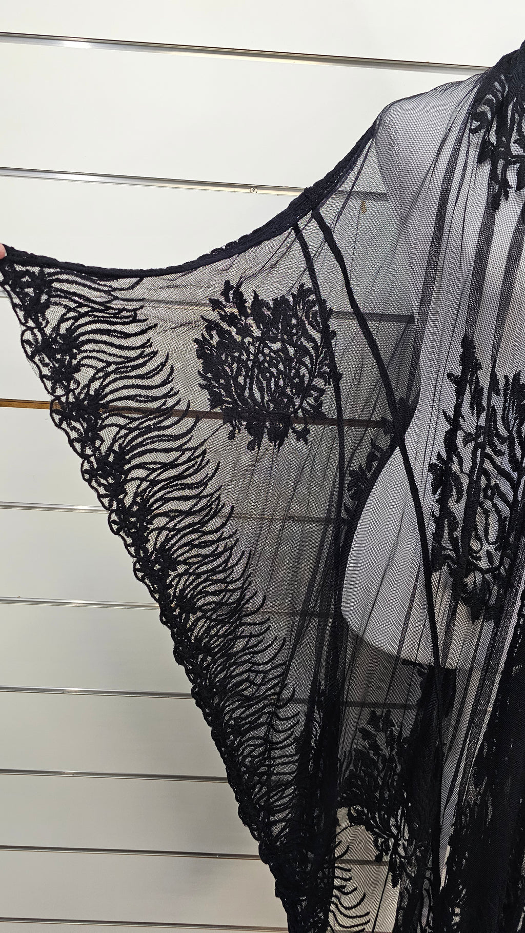 Sirene Black Lace Kimono Cardigan - OSFA