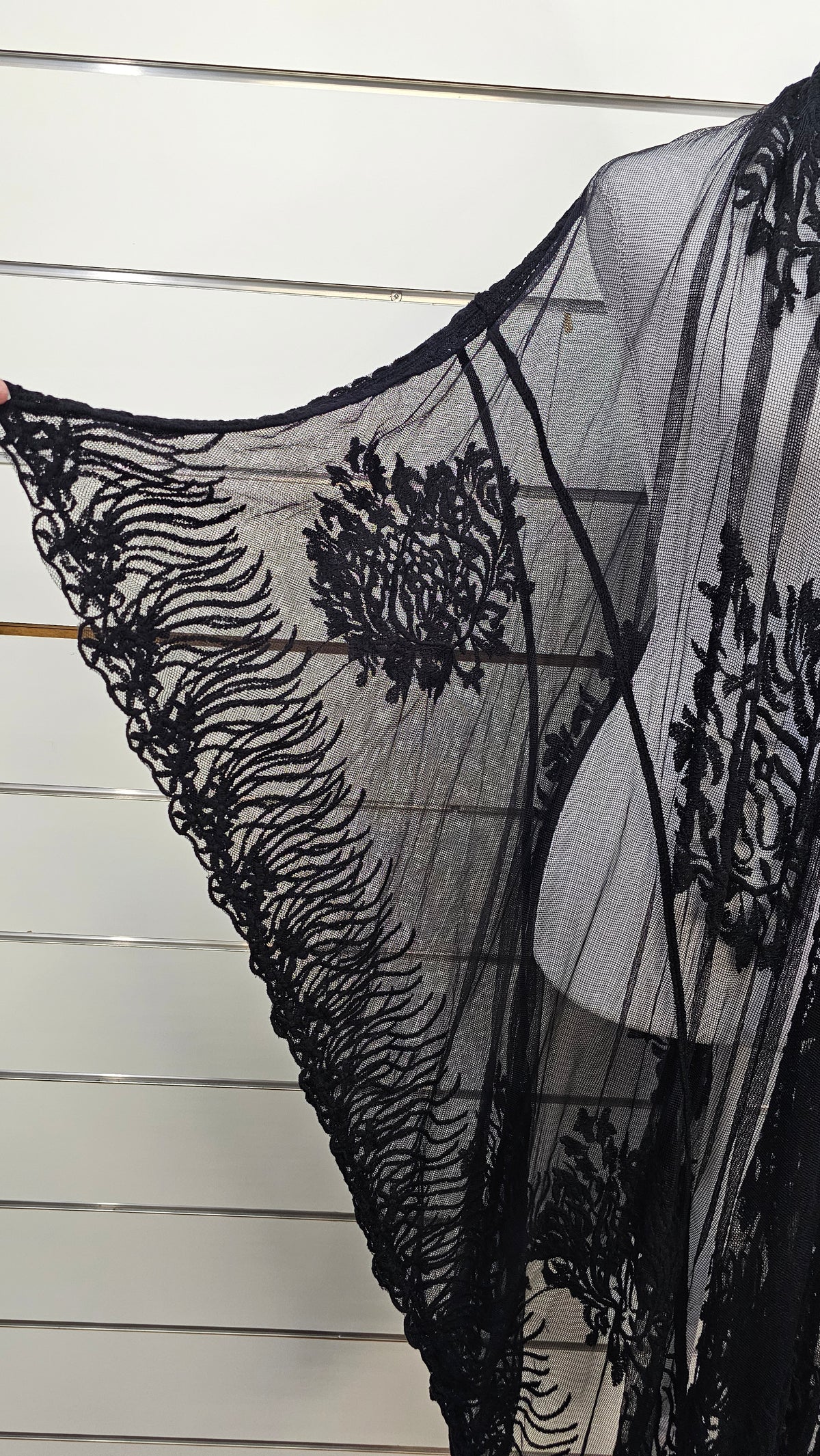 Sirene Black Lace Kimono Cardigan - OSFA