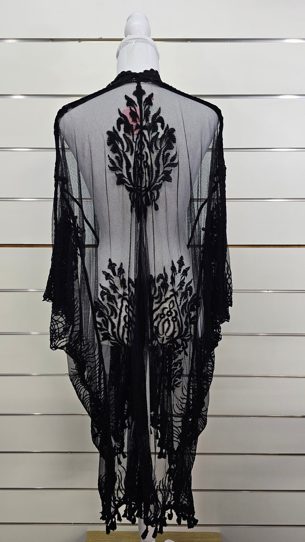 Sirene Black Lace Kimono Cardigan - OSFA