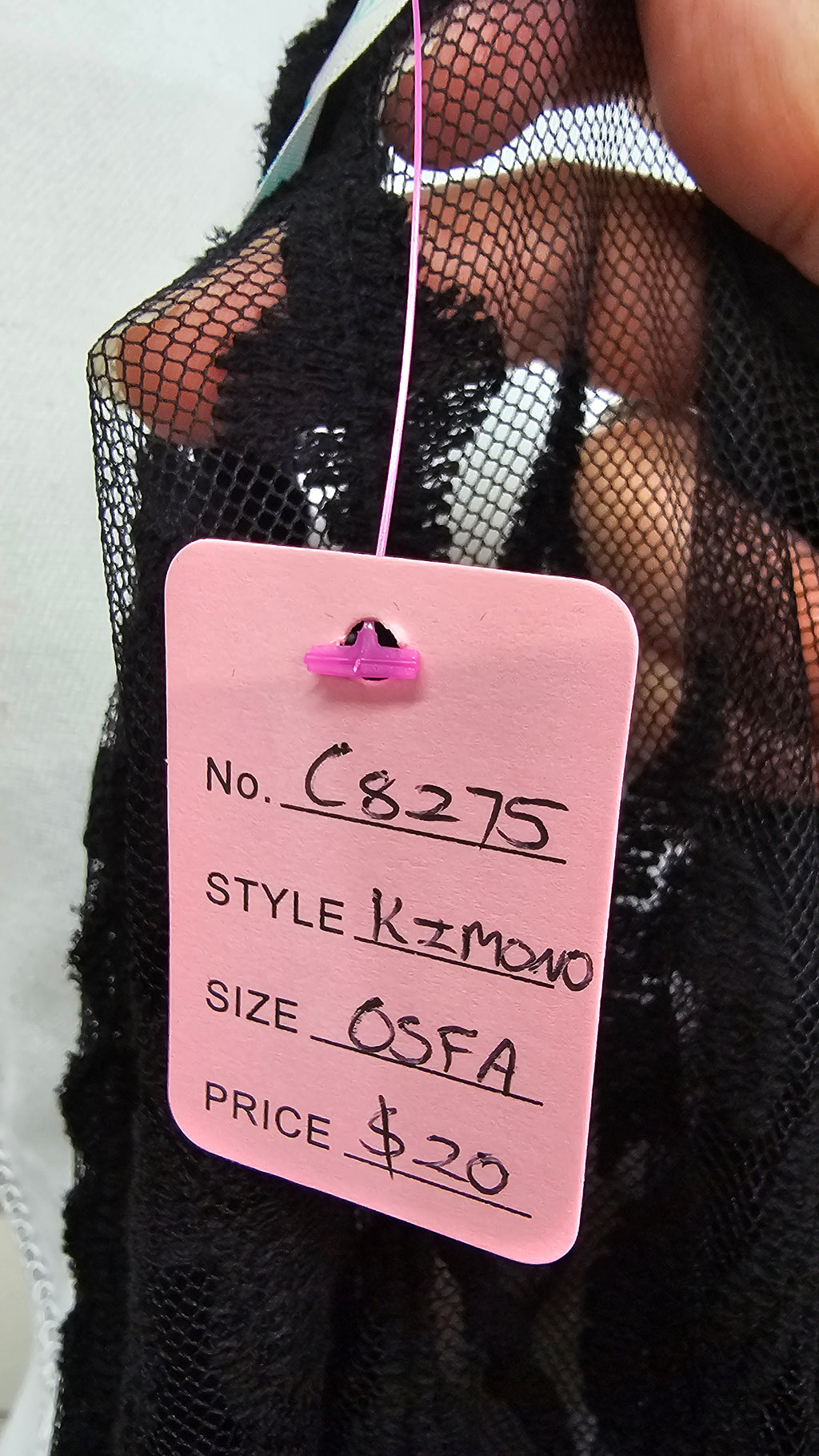 Sirene Black Lace Kimono Cardigan - OSFA