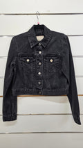 ASOS Black Cotton Denim Jacket - 10