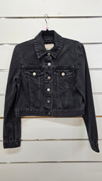 ASOS Black Cotton Denim Jacket - 10