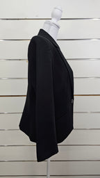 Classique Black Button-Front Blazer - 12