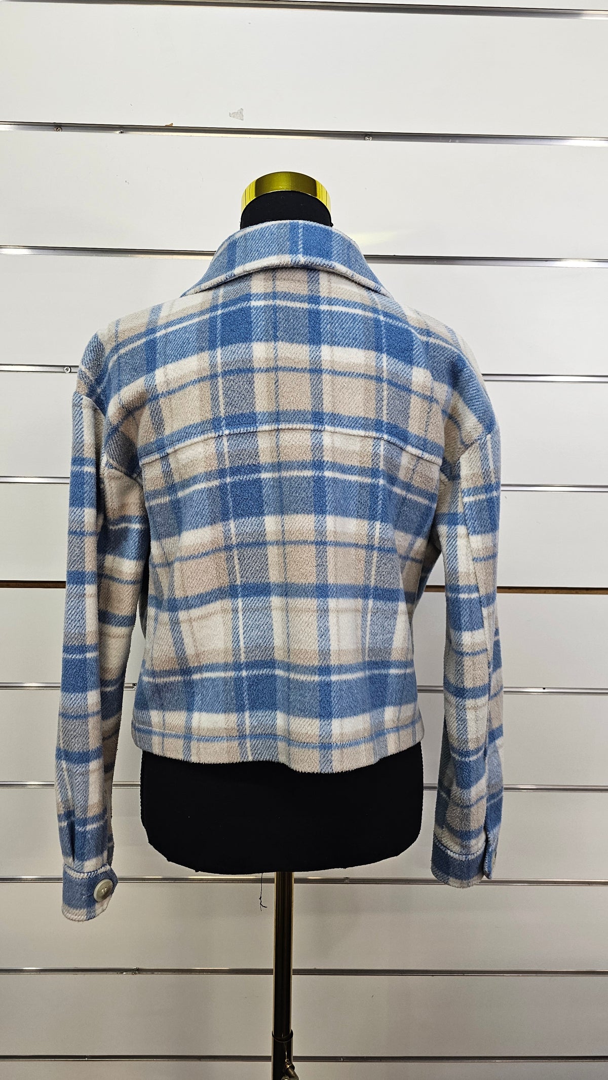 Dotti Blue Cropped Jacket with Pockets - 8