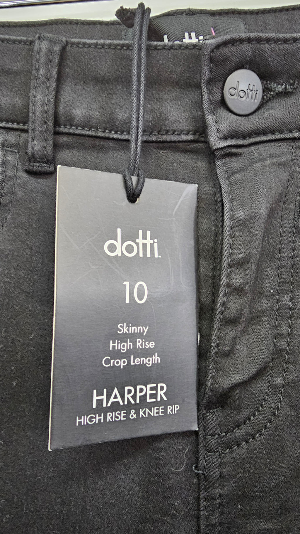 Dotti Distressed-Knee Denim Jeans - 10