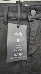 Dotti Distressed-Knee Denim Jeans - 10
