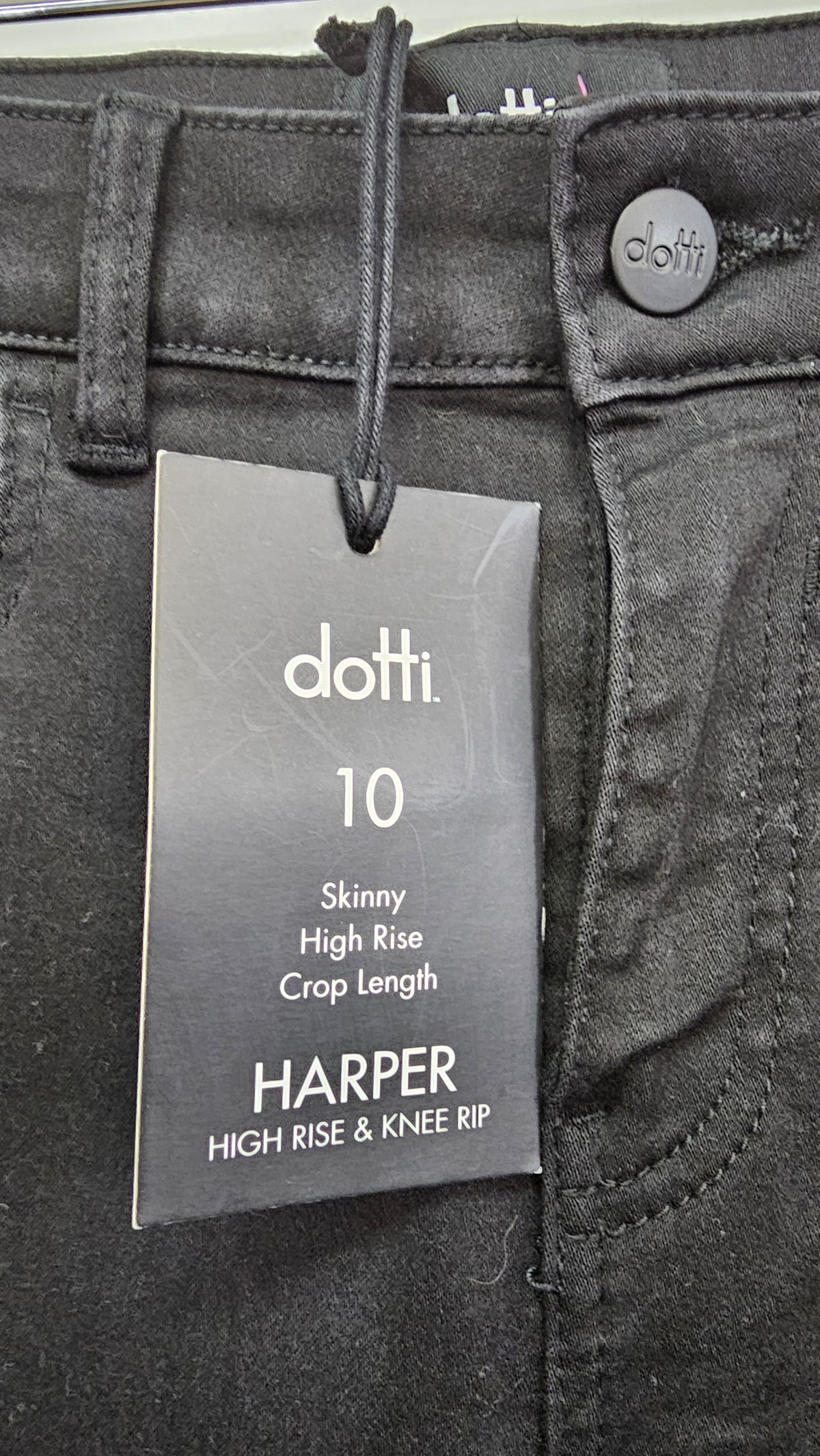 Dotti Distressed-Knee Denim Jeans - 10
