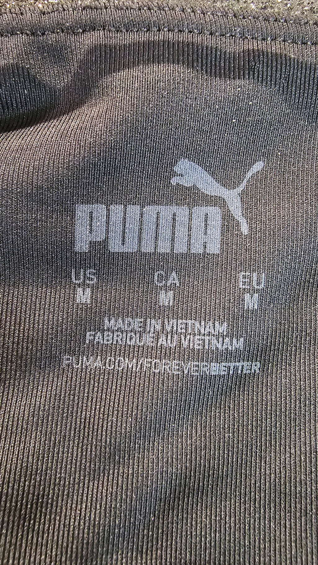 Puma Black Gym Tights - M