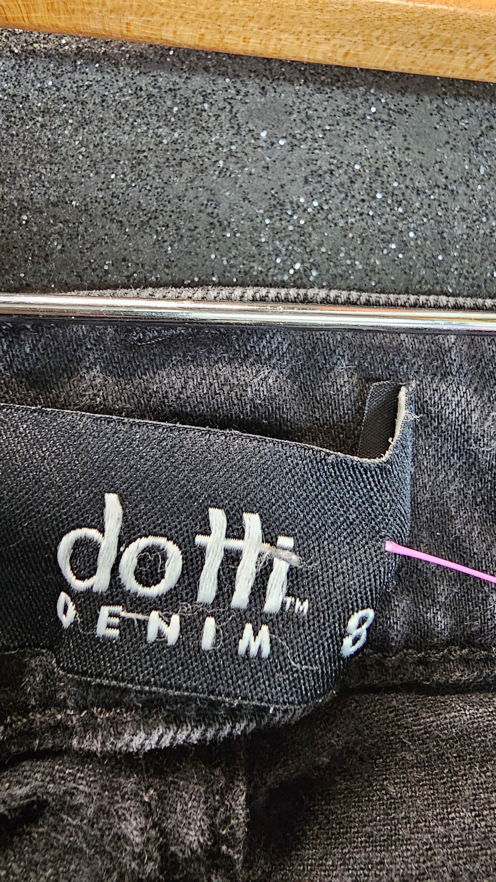 Dotti Black Cotton Denim Jeans - 8