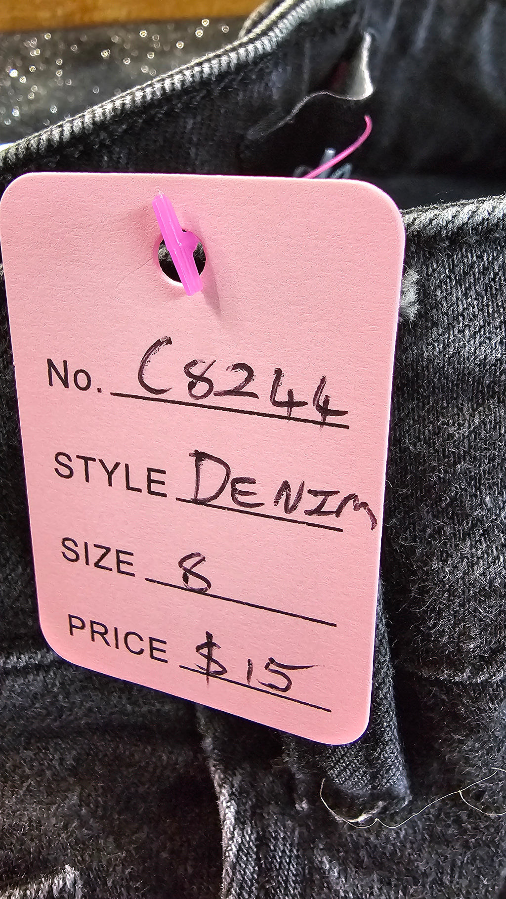 Dotti Black Cotton Denim Jeans - 8