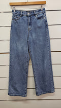 Dotti Mid-Wash Wide-Leg Denim Jeans - 8