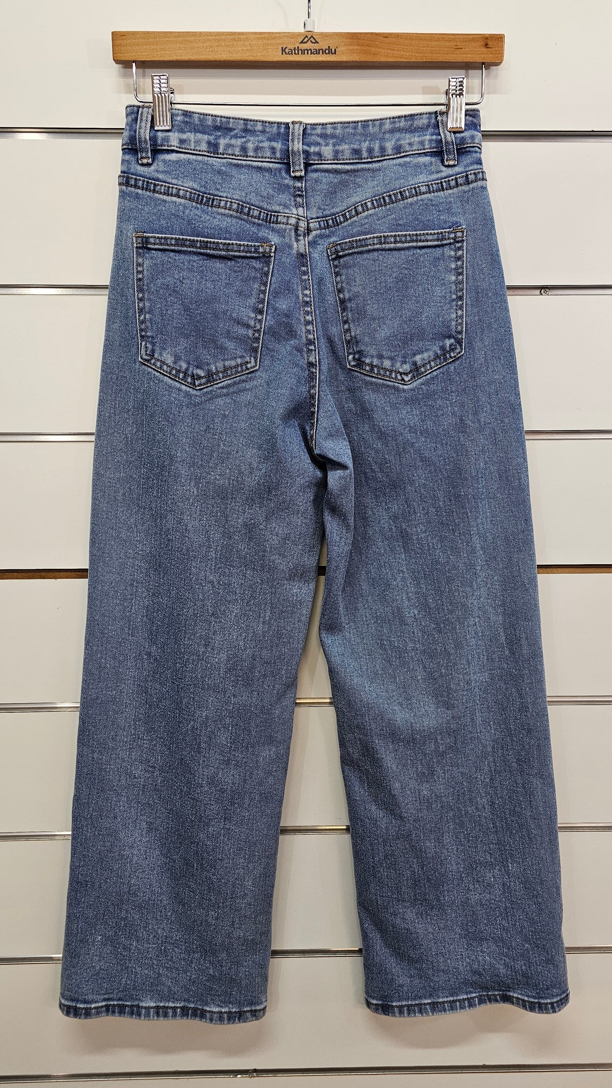 Dotti Mid-Wash Wide-Leg Denim Jeans - 8