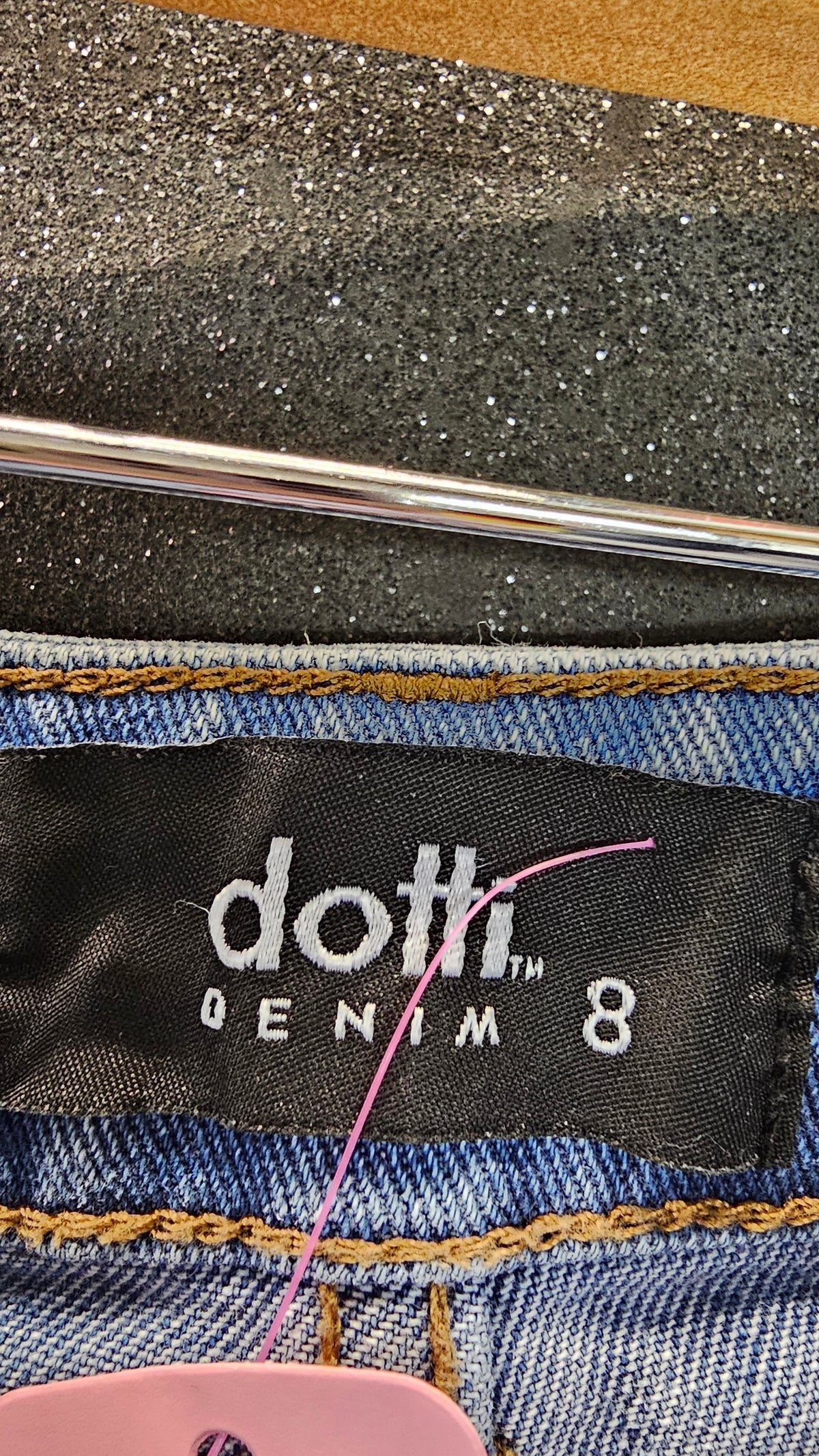 Dotti Mid-Wash Wide-Leg Denim Jeans - 8