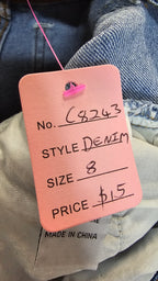 Dotti Mid-Wash Wide-Leg Denim Jeans - 8