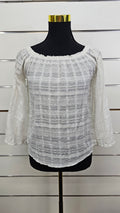 White Glassons Sheer Blouse - 6
