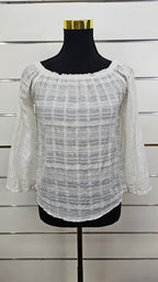 White Glassons Sheer Blouse - 6