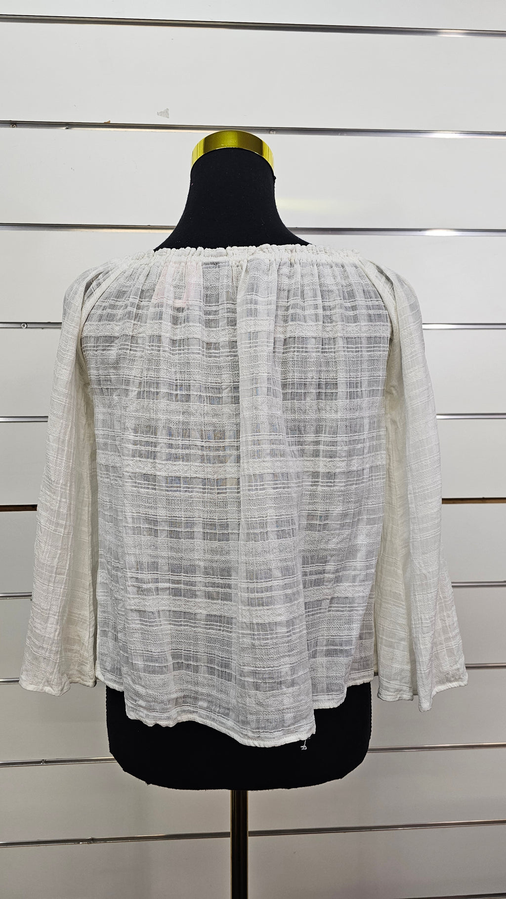 White Glassons Sheer Blouse - 6